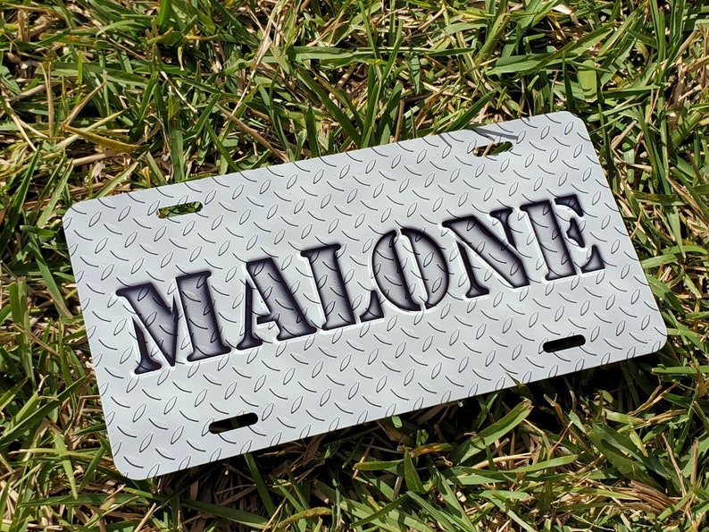 Personalized Front License Plate Custom Name License Plate Etsy