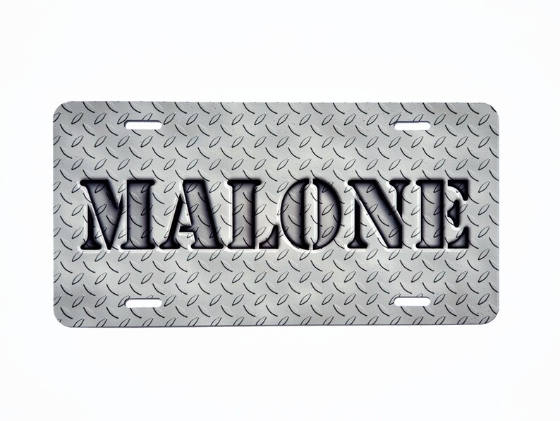 Personalized Front License Plate Custom Name License Plate Etsy