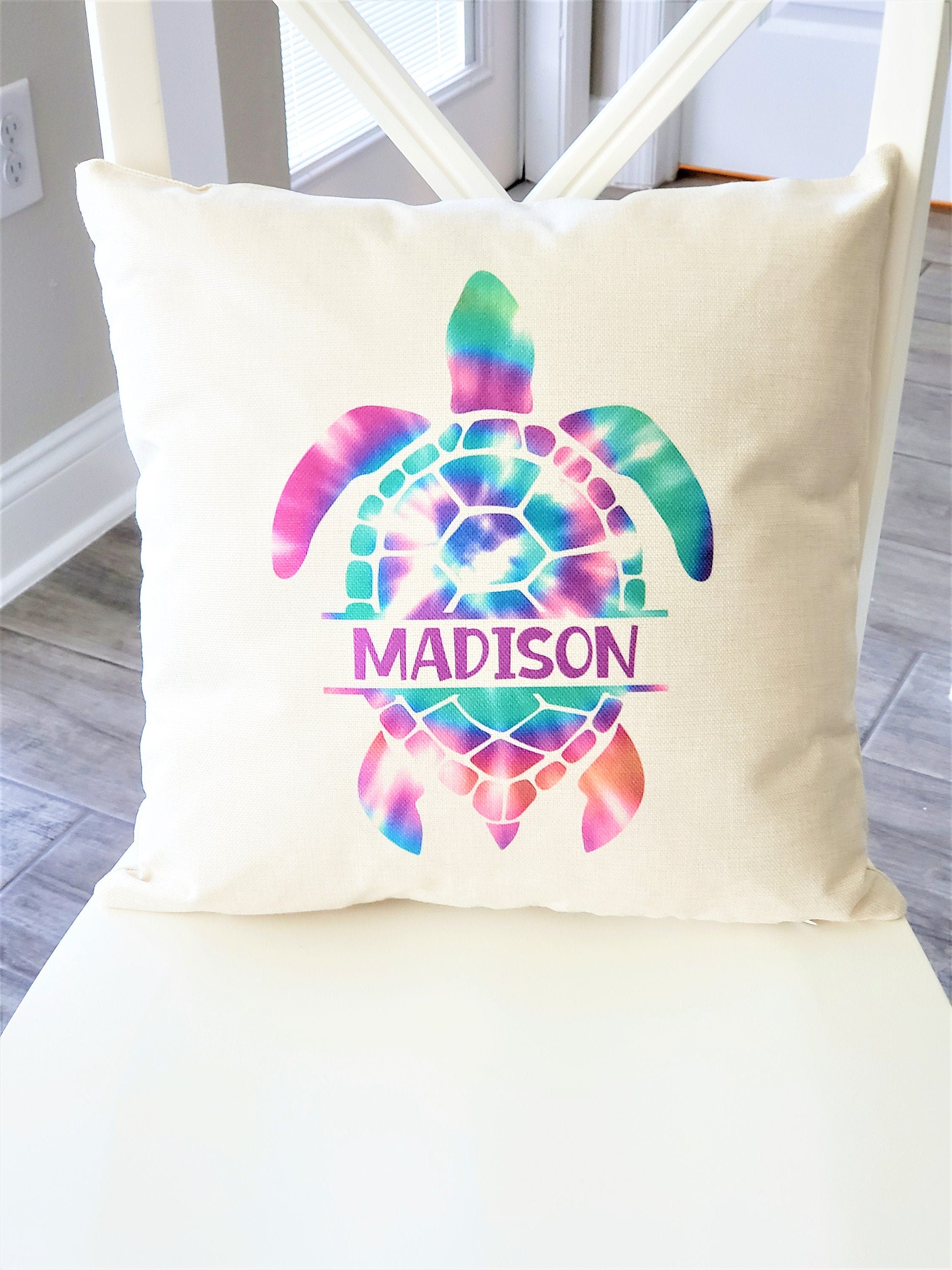 VSCO Girl Pillow Cover Personalized Name Teen Tween Girl Etsy
