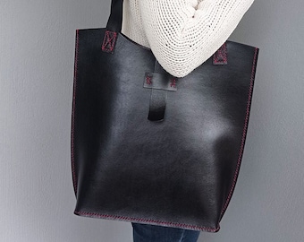 Lady Katerina Bag® BLACK - Leather Shoulder Bag, Handmade Leather Bag, Leather Bag, Handbag, Woman Leather Bag