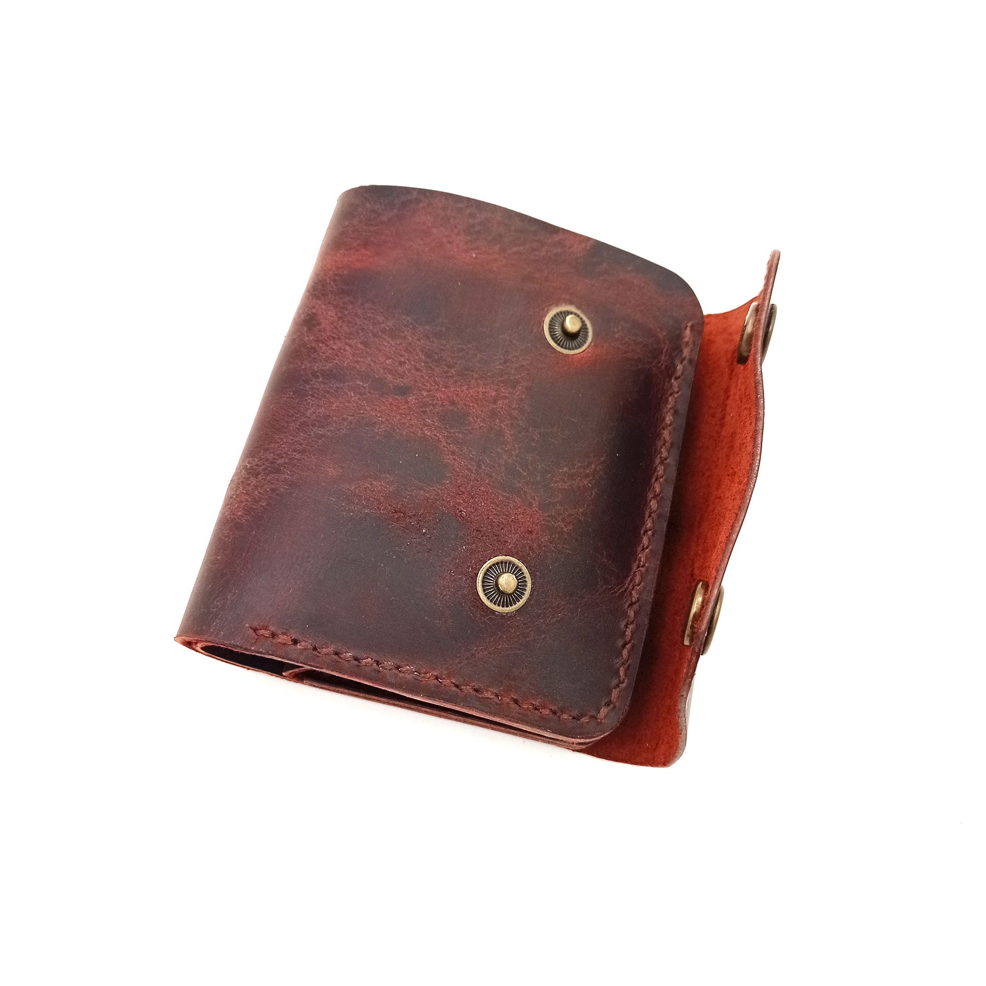 Dodo's Trifold Wallet Crazy Horse Leather Wallet Etsy UK