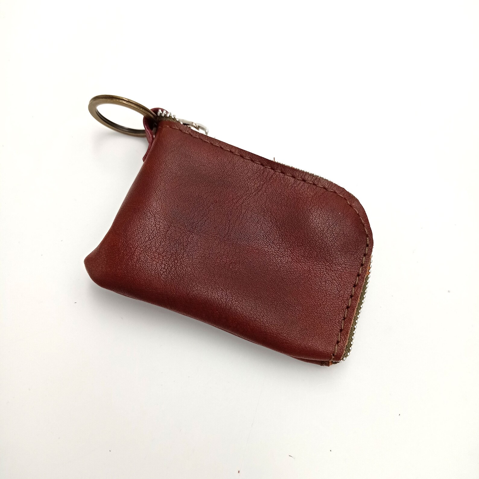 KUKU Zippered Credit Card Holder Key Ring Coin Purse Soft Etsy