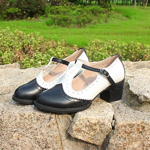 Black low heel mary jane shoes sales