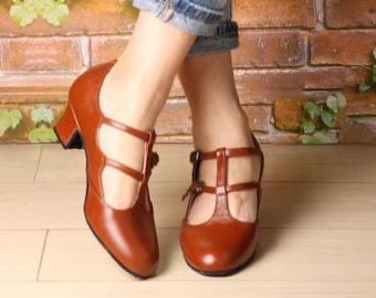 low block heel mary jane shoes