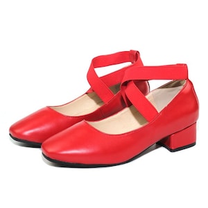 Handgemaakte zwarte platte ballet schoenen lederen cross | Etsy België