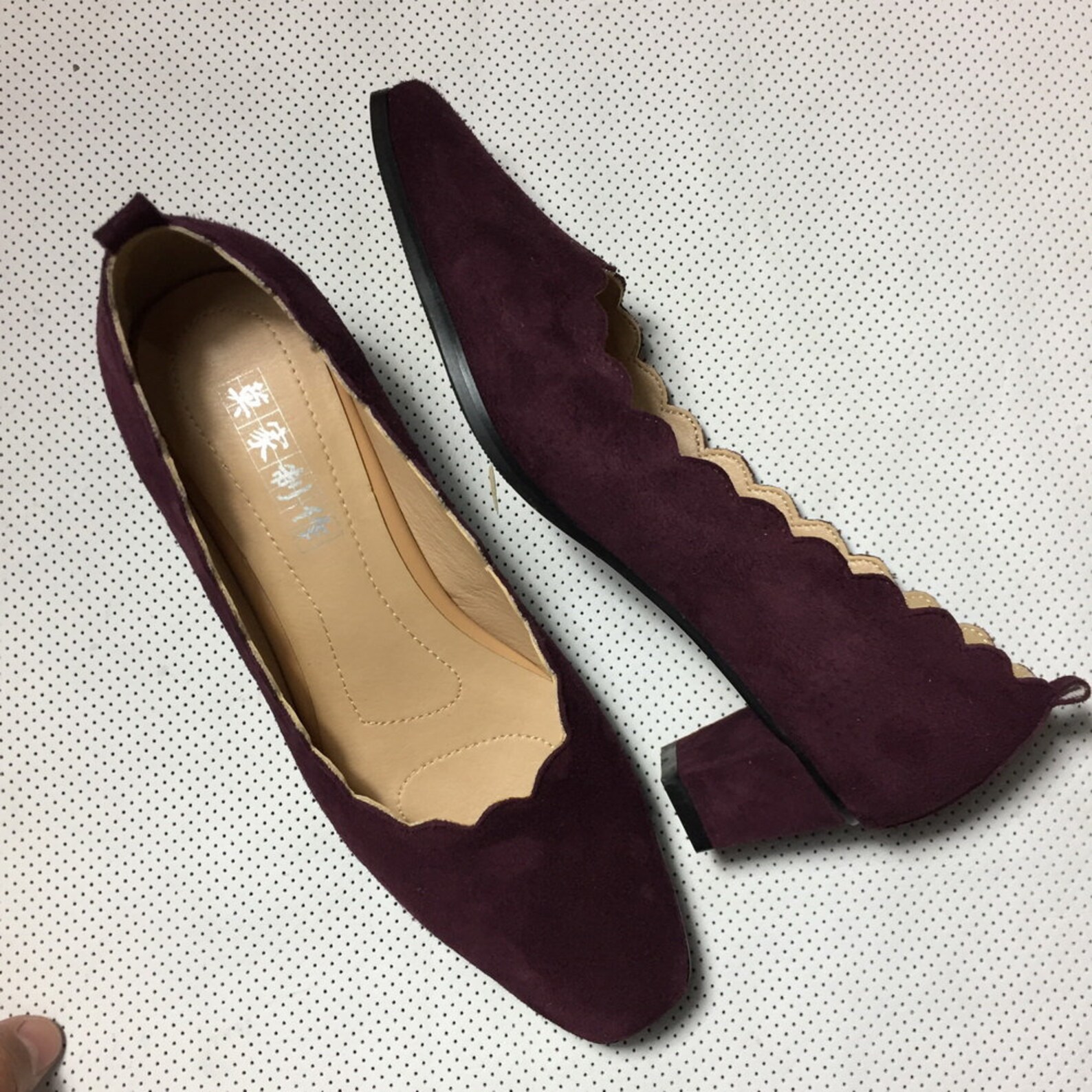 floral pumps low heel