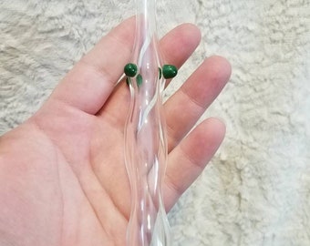 Green Oil Dabber Straw