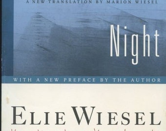 Elie Wiesel ~ Night ~ Trade Paperback ~ Holocaust History ~ Autobiography ~ Psychology