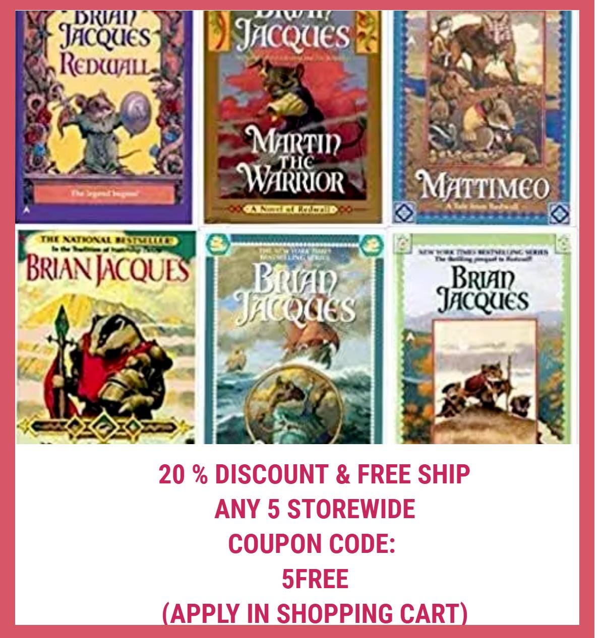 Brian Jacques Books ~ Redwall Series ~ Paperback & Hardback