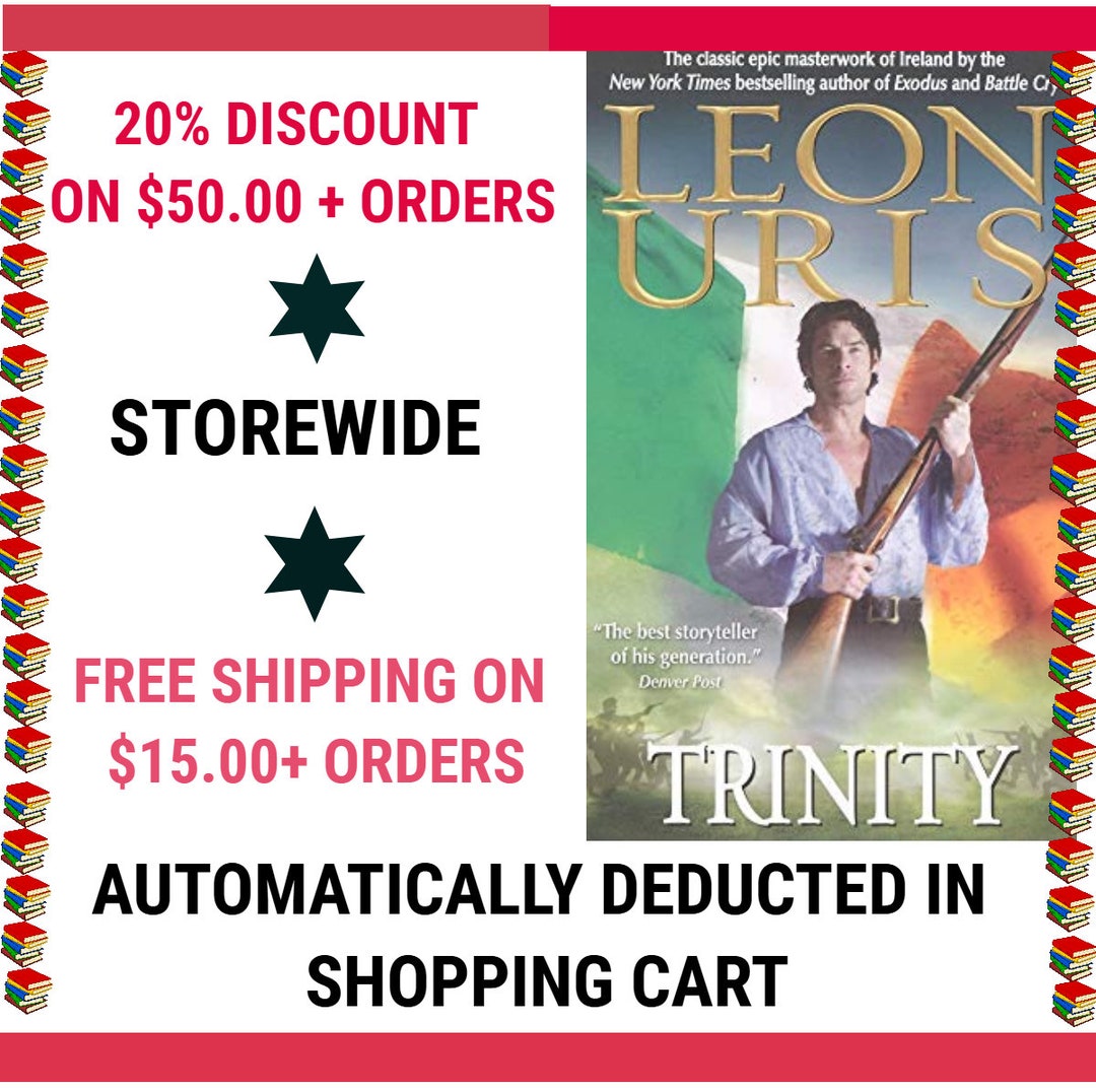 Leon Uris Trinity and Redemption Paperback & Hardback Novels Pick and