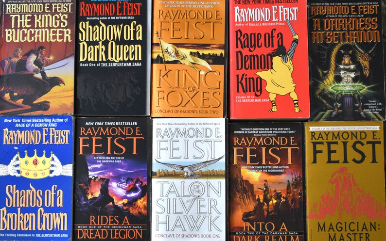 Lot of 10 Raymond E. Feist Books Our Random Pick of Titles A Blind Date