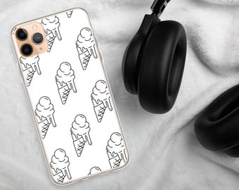 Ice Cream Cone Case for iPhone-Ice cream case-Dessert phone case-For iPhone 15-For iPhone 14-For iPhone 13-For iPhone 12-Custom Gift