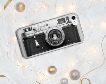 Funda de cámara vintage para iPhone - Para iPhone 13 - Para iPhone 12 - Para iPhone SE - Para iPhone 14 - Para iPhone 17 - Regalos personalizados