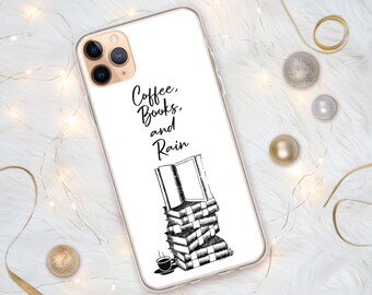 Custodia personalizzata per iPhone a forma di caffè, custodia a libro per telefono, custodia a forma di caffè, citazione sul caffè, custodia a libro per telefono, per iPhone 15, per iPhone 14, per iPhone 17