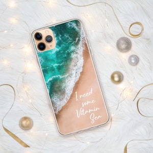 Beach Case for iPhone-Custom Beach Phone Case-Ocean case-Mermaid phone case-Quote phone Case-For iPhone 15-For iPhone 14-For iPhone 12-Gifts