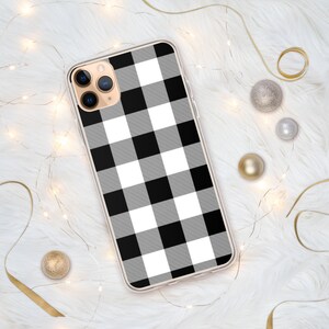 Coques personnalisées/personnalisables à carreaux Buffalo/Vichy-Cadeaux personnalisés-Pour iPhone 15-Pour iPhone 14-Pour iPhone 13-Pour iPhone 12 Pro-Pour iPhone