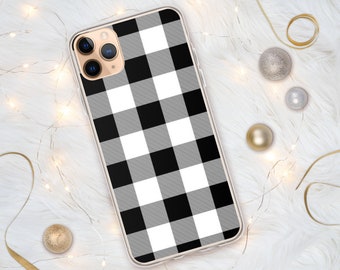 Custom/Personalizable Buffalo Plaid/Gingham Cases for iPhone-Custom Gifts-For iPhone 15-For iPhone 14-For iPhone 13-For iPhone 12 Pro-For 17