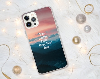Custom Bible verse/Text Case for iPhone-Christian Case-For iPhone 17-For iPhone 13-For iPhone 11-For iPhone 14-For iPhone SE-Custom Gifts