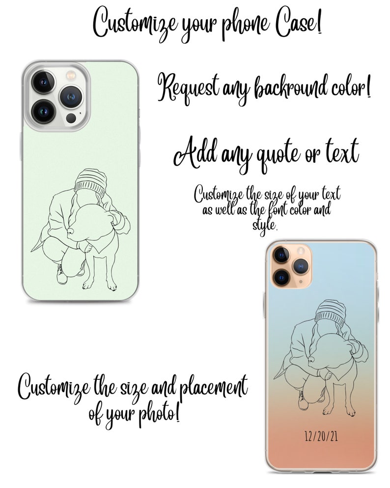 Custom Line-art Portrait Phone Case-custom Portrait Case-cartoon ...