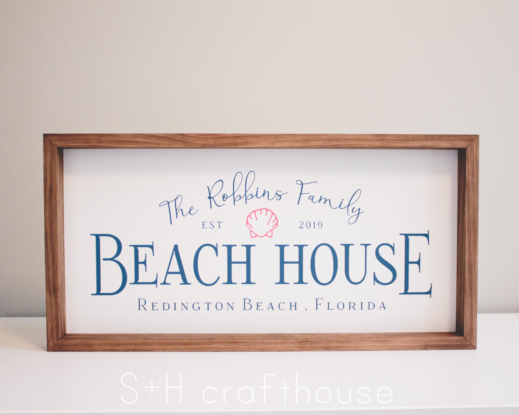 Personalized Beach House Sign Etsy