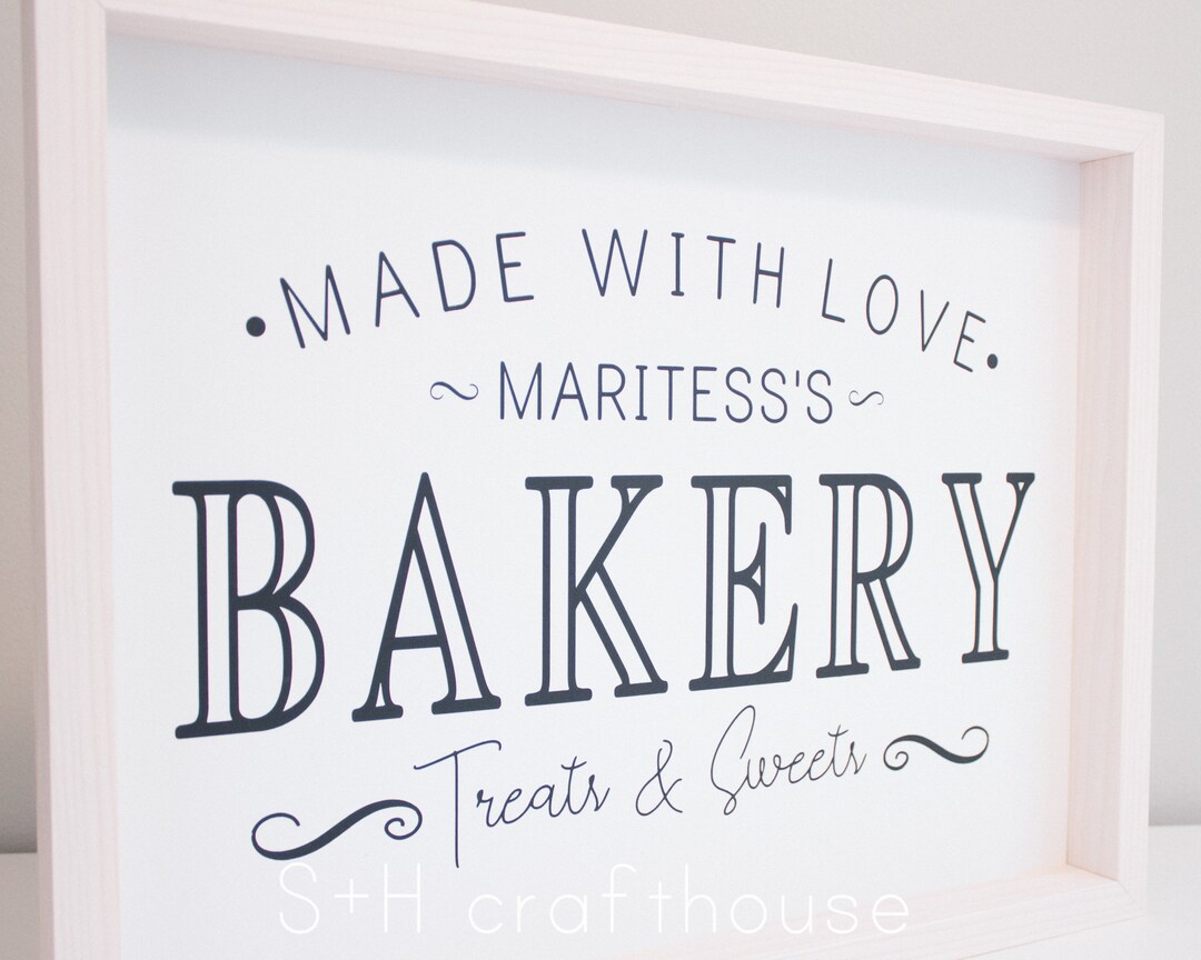 Personalized BAKERY Sign - Baker Gifts - Pastry Chef - Baking Gifts ...
