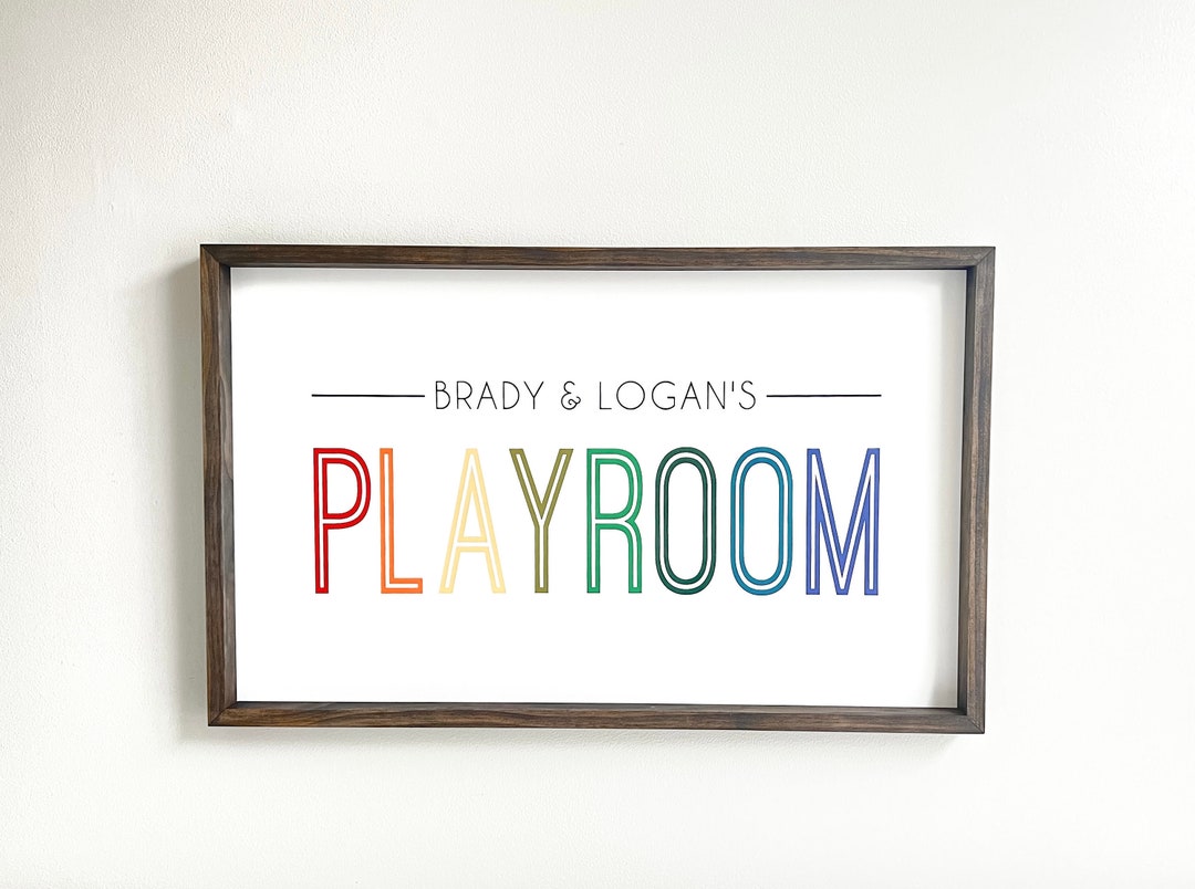 Personalized PLAYROOM Sign Toy Room Girls Room Boys Room Siblings Game