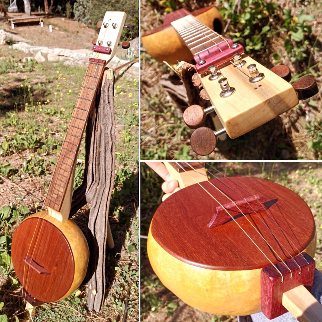 Folk Inspired Gourd Ukulele Etsy
