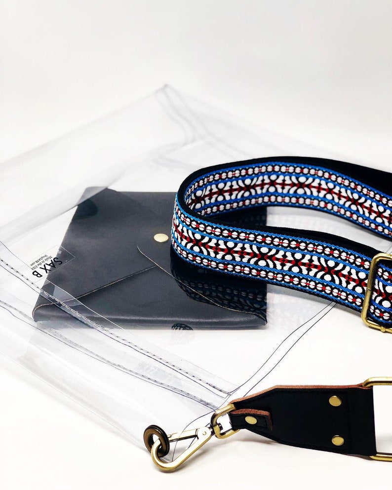 Guitar Strap Purse Clear Purse Small Clear Stadium Bag Etsy