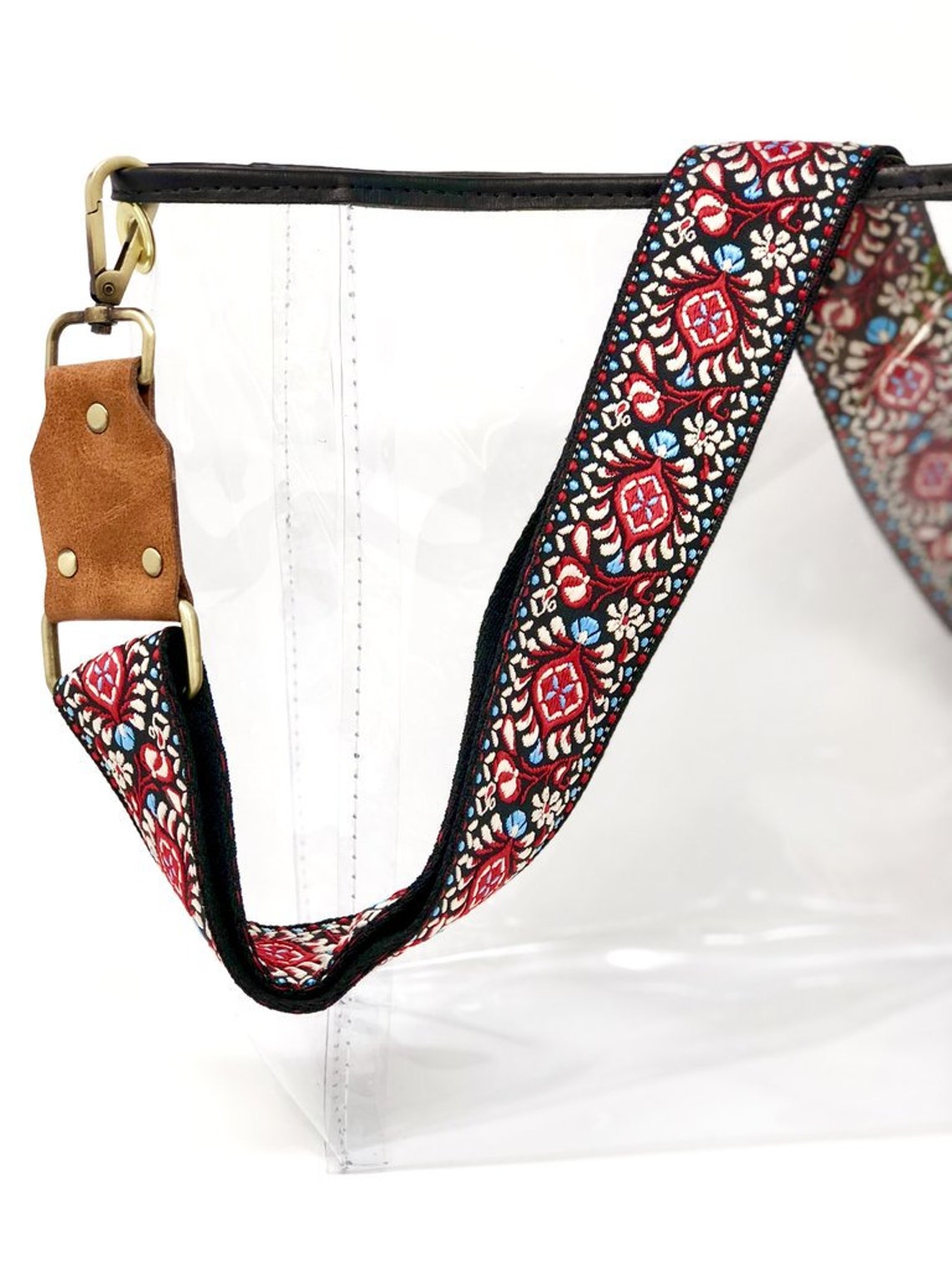 Guitar Strap Purse Clear Purse Small Clear Stadium Bag Etsy