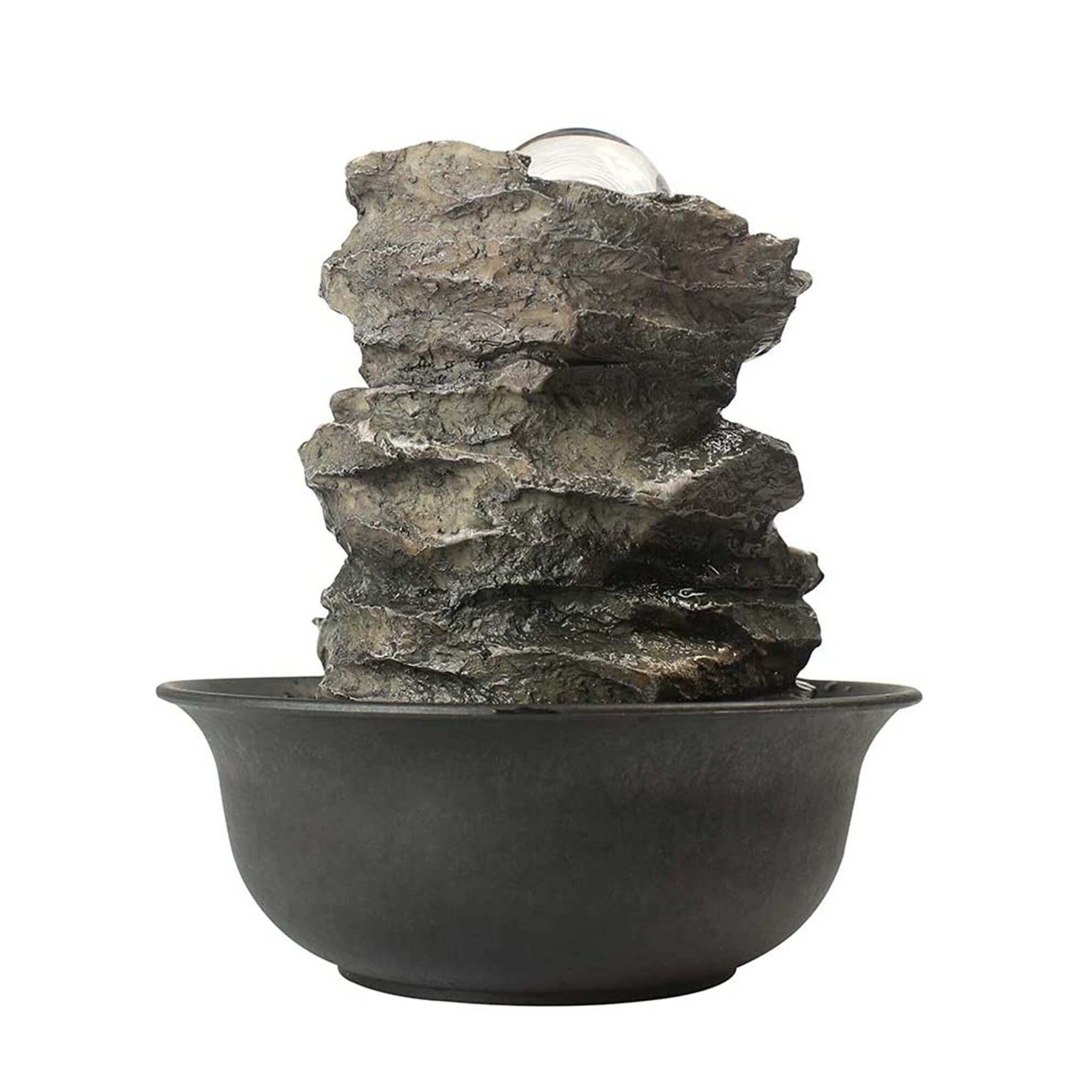 Spinning Orb Rock Indoor Tabletop Water Fountain Zen Etsy