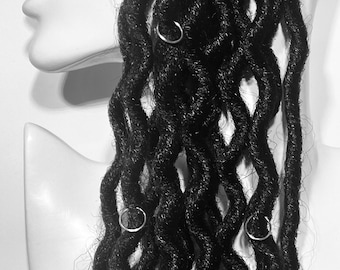 12 Piece Loc Jewelry Hair Rings / Loc Rings / Braid Accessories by Handy Girl Crafts
