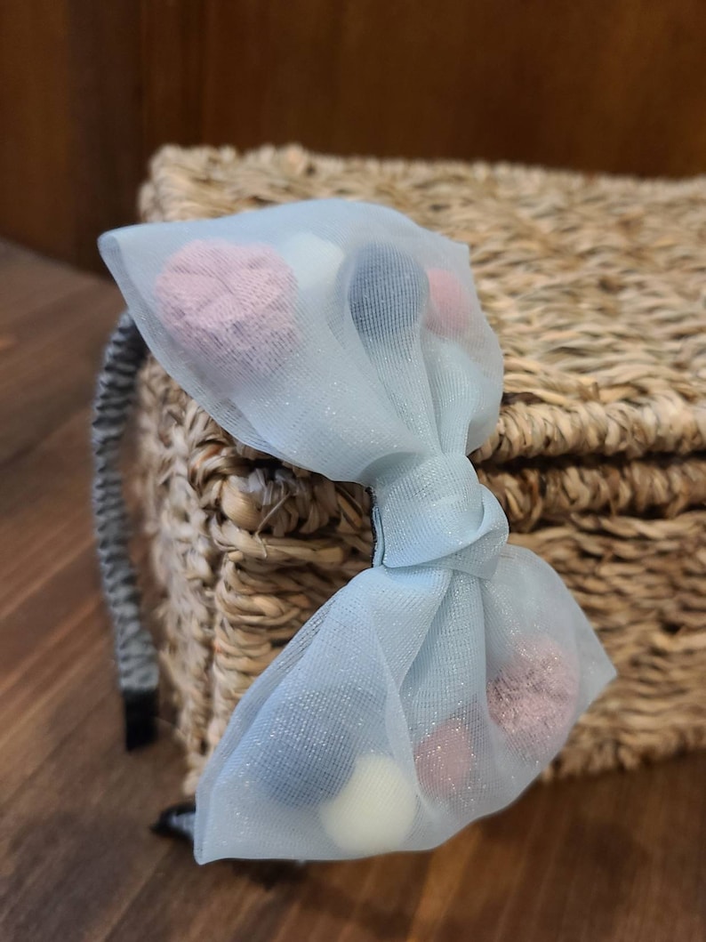 Cotton Ball BowKnot HairBand Hair Accessories