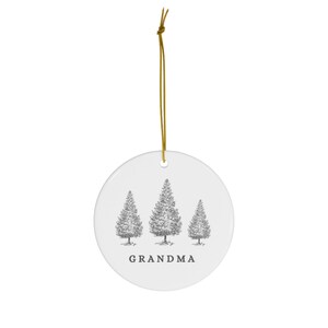 Grandma Christmas Ornament,  Gift for Grandparent, Christmas Gift