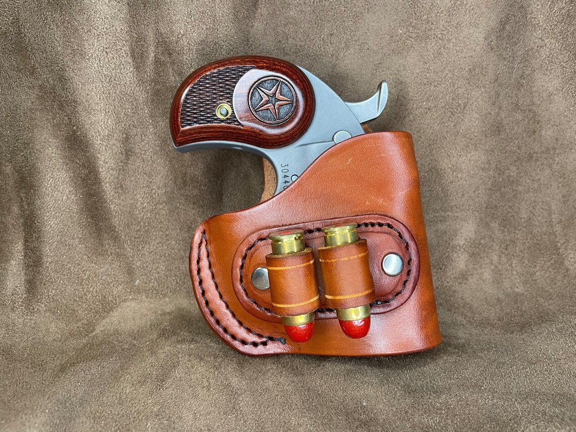 Bond Arms Derringer Holster – 2.5 To 3 Inch, Cross Draw, Full Grain Leather, Handmade In Tennessee - View #6