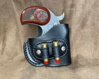 Bond Arms Rowdy derringer holster with ammo loop