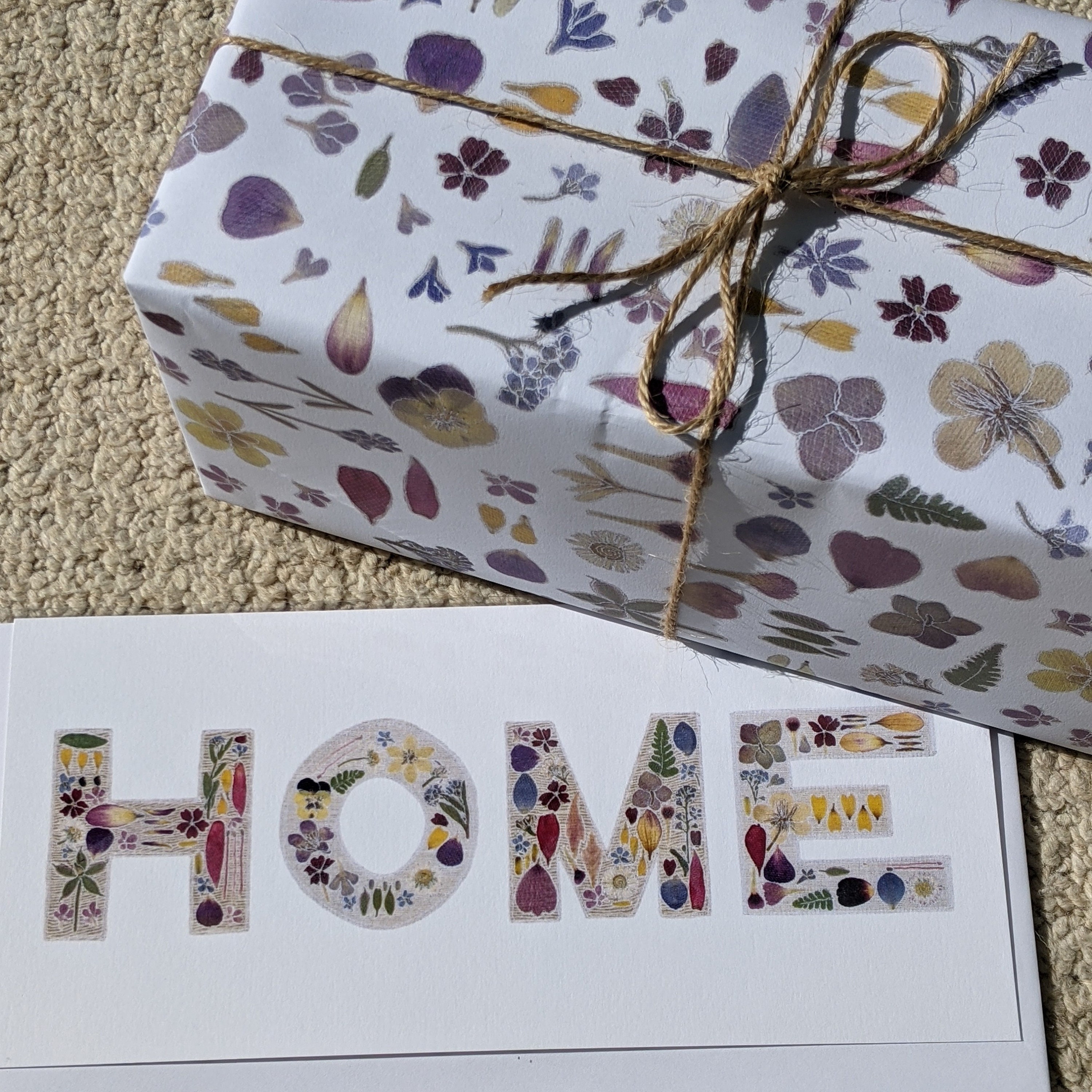 Floral Wrapping Paper / Pressed Flower Gift Wrap / Printed Etsy UK