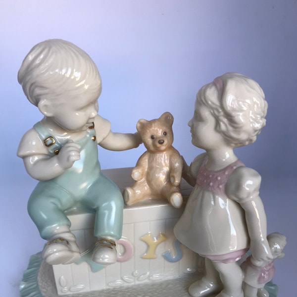 LENOX China Jewels Collection | "Constant Companions" Handcrafted Figurine