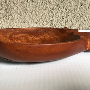 Vintage Ananas geformte Monkeypod Holz Schüssel