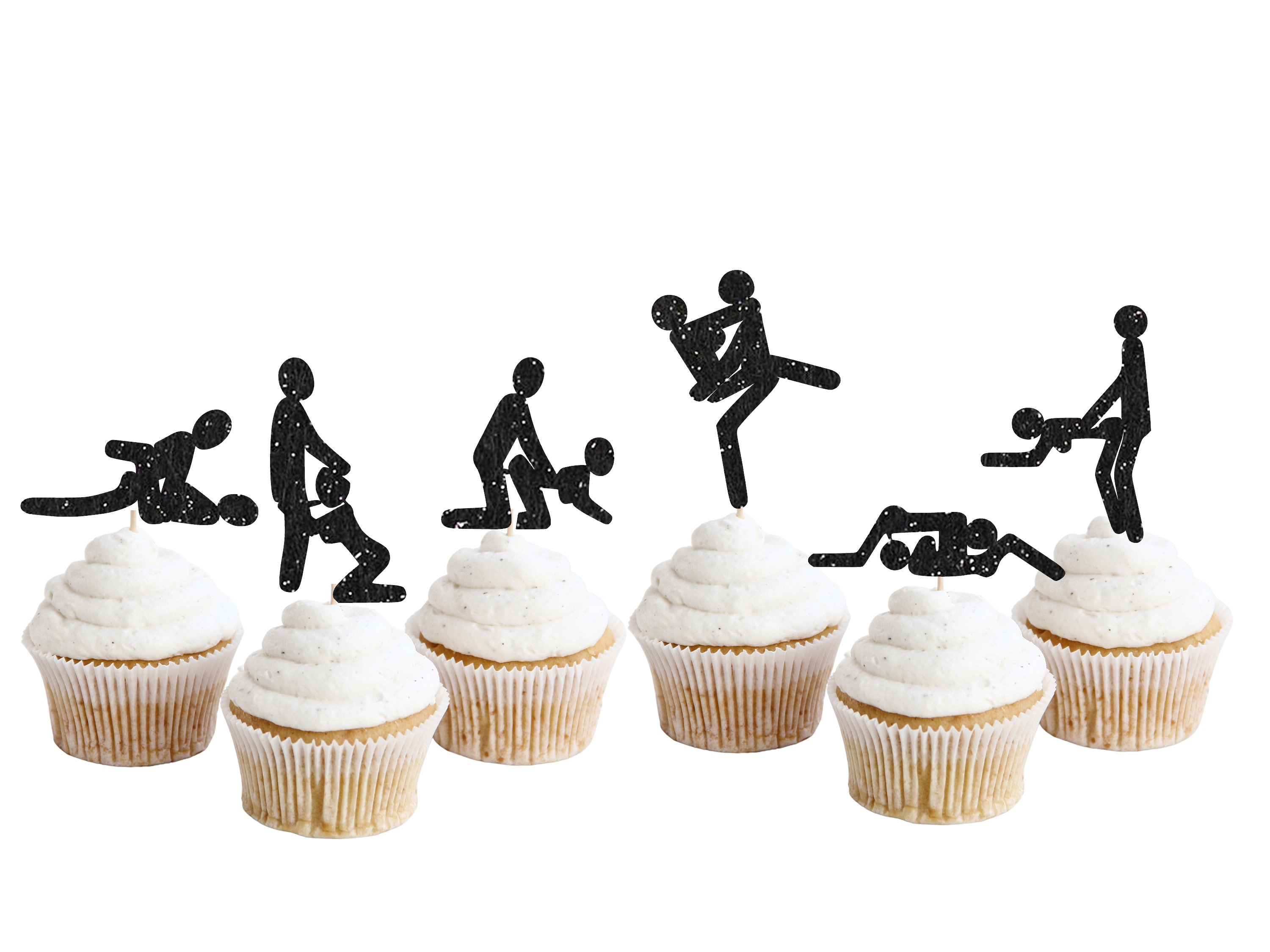 Sex Positions Cupcake Toppers, Kama Sutra Picks, Naughty Bachelorette Decor, Valentine's Charcuterie Picks, Divorce Party, 69th Birthday
