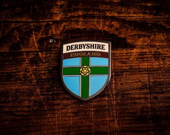 Derbyshire County Flag pin