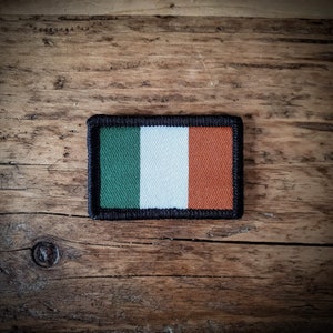 Parche de la bandera de Irlanda (reverso de velcro)