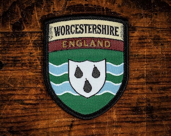 Worcestershire county flag patch