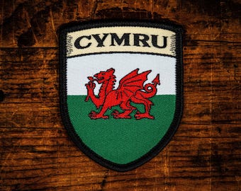 Cyrmu (Wales) flag patch