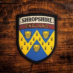 Parche de la bandera del condado de Shropshire