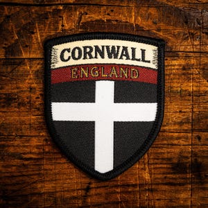 Cornwall county flag patch