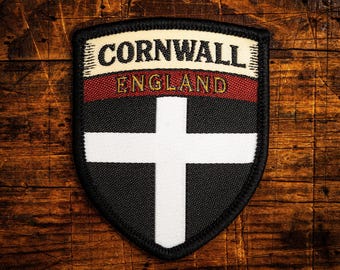 Aufnäher mit der Cornwall County Flagge