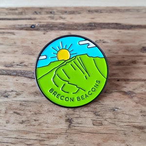 Brecon Beacons enamel adventure pin badge