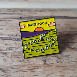 Dartmoor enamel adventure pin badge