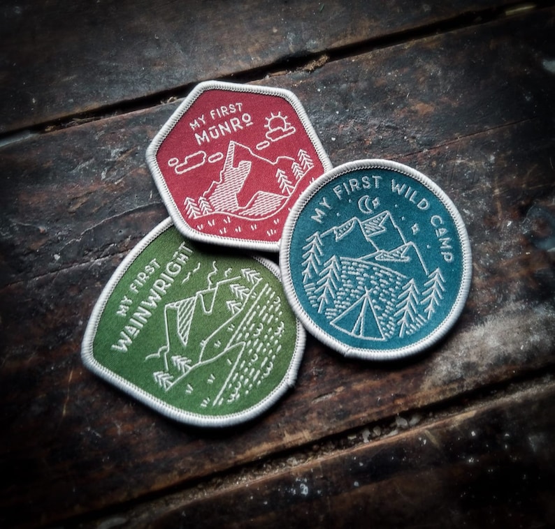 My First Adventure Series of Woven Patches (set of Three) - Etsy