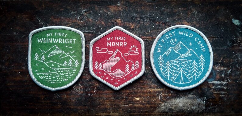 My First Adventure Series of Woven Patches (set of Three) - Etsy